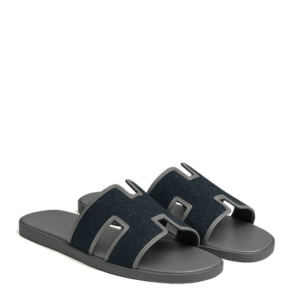 Haven Textured H Style Dual Slip-On in Canvas Blue and Grey