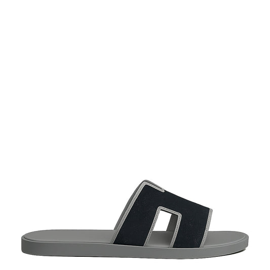 Haven Textured H Style Dual Slip-On in Canvas Blue and Grey