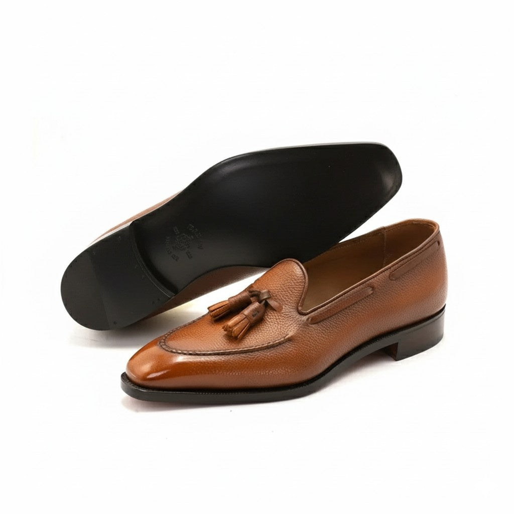 Italian Leather Brown Compton Loafers