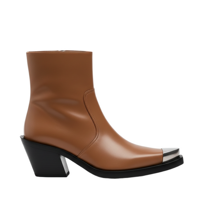 Achilles Ion Gabriel Bang Brown Ankle Boots