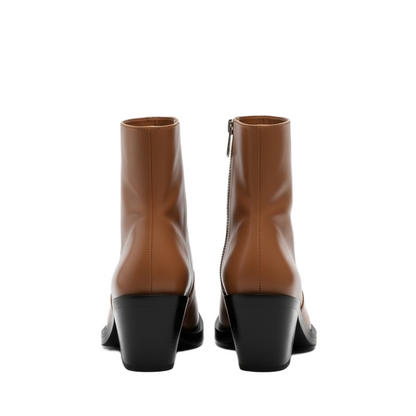Achilles Ion Gabriel Bang Brown Ankle Boots