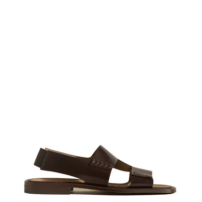 Men's Slingback Brown Loafer Sandal