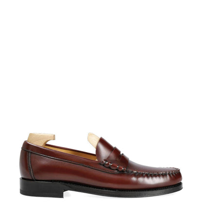 Burgundy Leather Penny Loafer