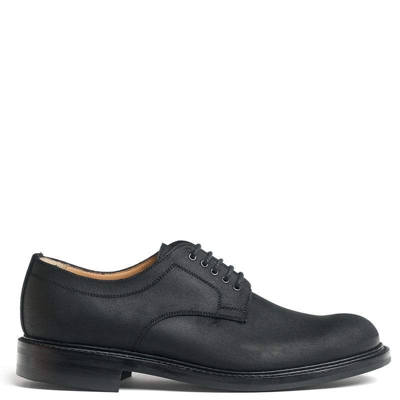 Premium Leather Formal Derby Black Shoes For Men