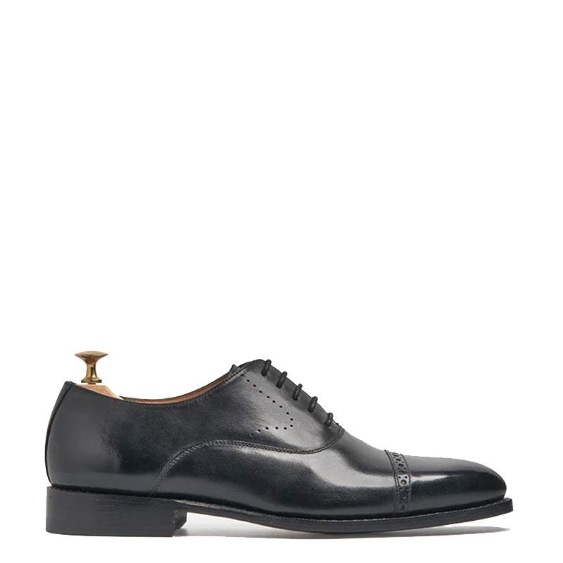 Leather Lace-Up Oxford Shoes for Men
