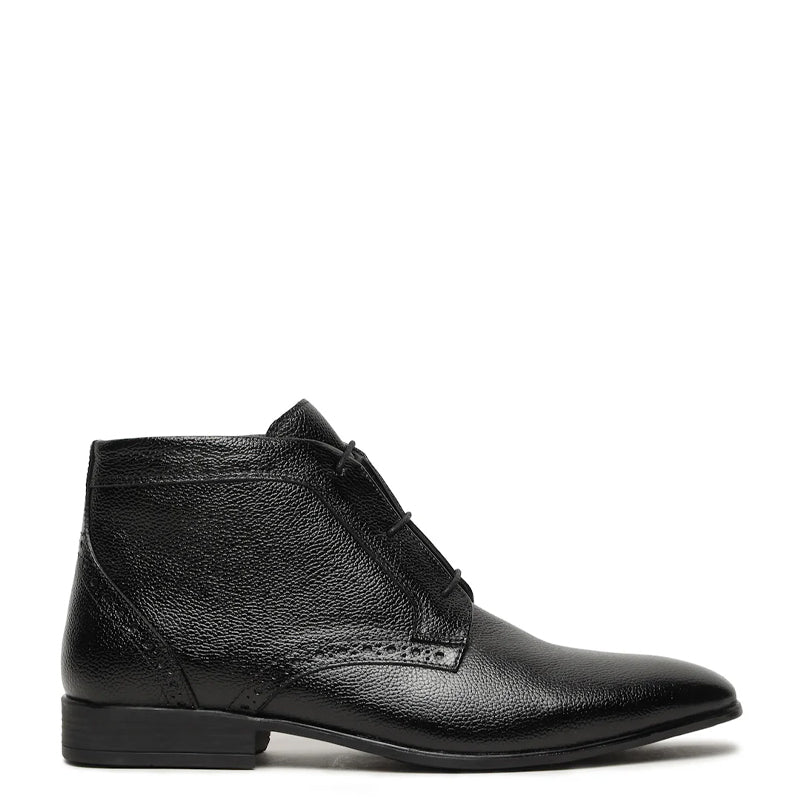 Premium Lace-Up Leather Chukkas Boots