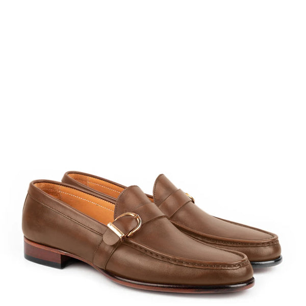 Enzo Burgundy Single Monk Strap Shoe