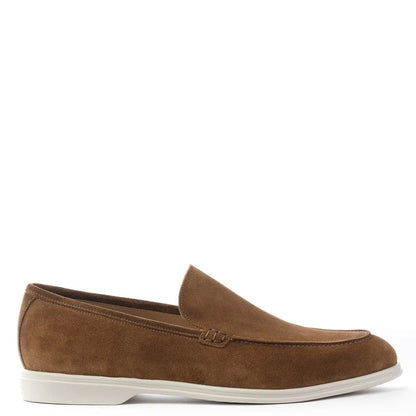 Premium Suede Leather Beige Loafer For Men