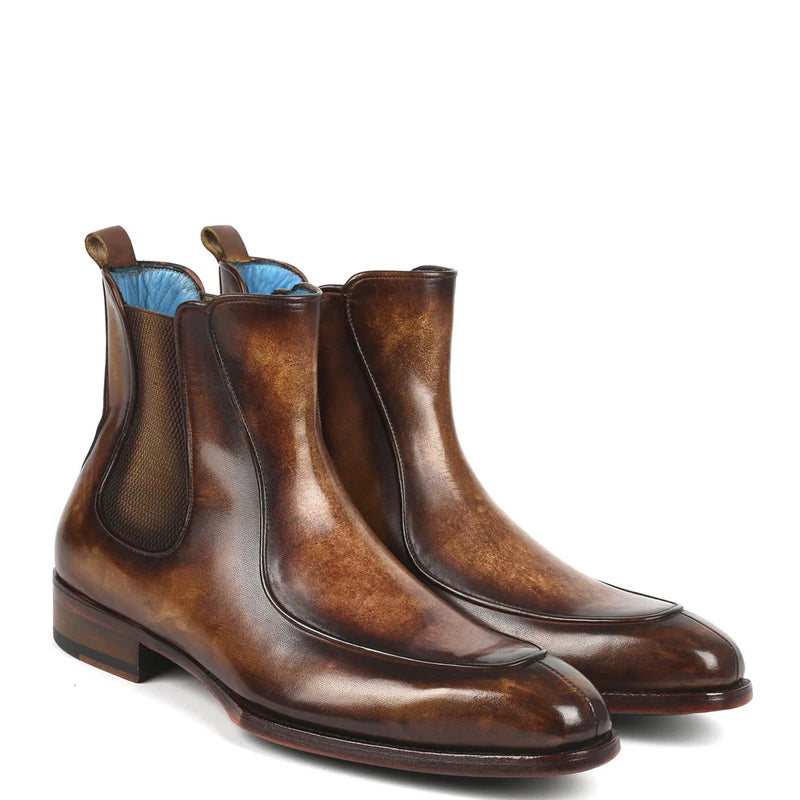 Luxury Pure Leather Handpainted Chelsea Boots