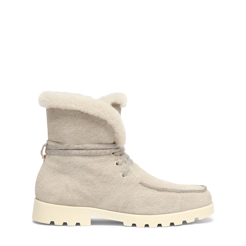 Women Suede Ankle Boots With Fur