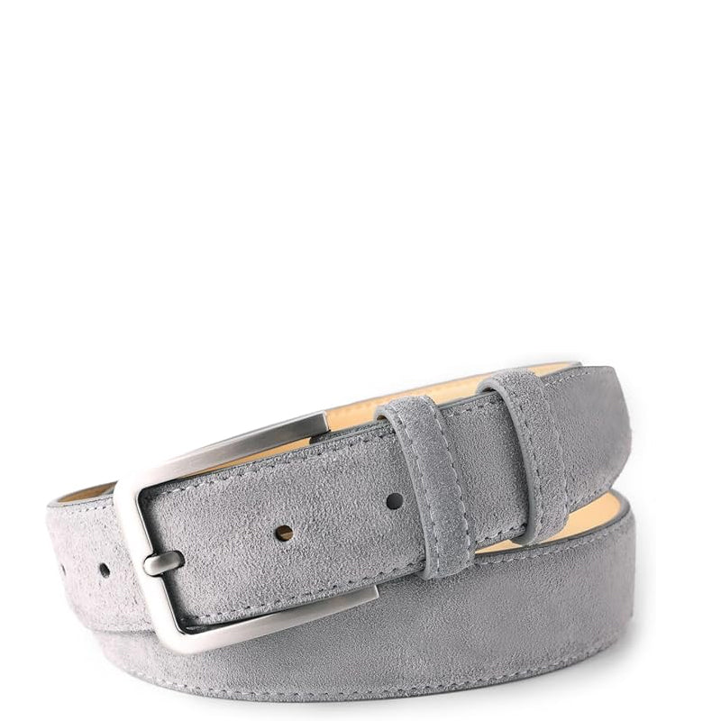 Classic Suede Leather Black Belt