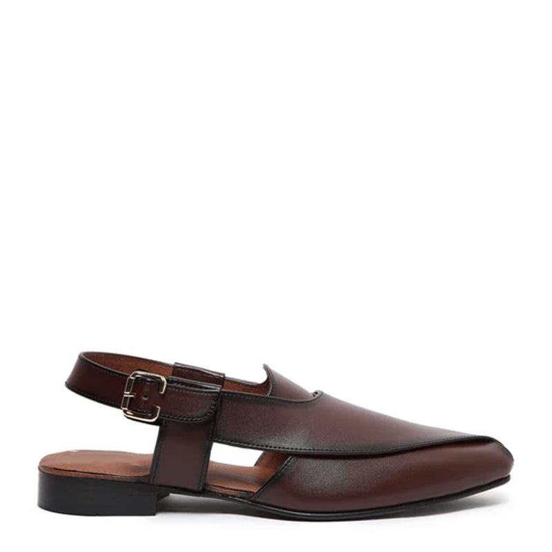 Premium Classic Leather Peshawari White Sandal