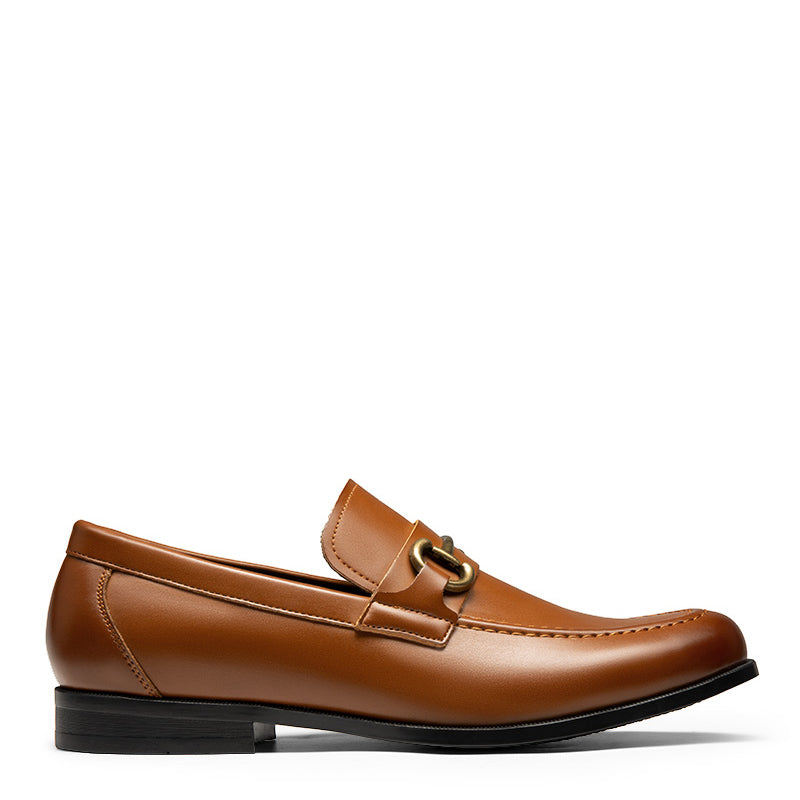 Metallic Slip-On Dress Loafer Brown