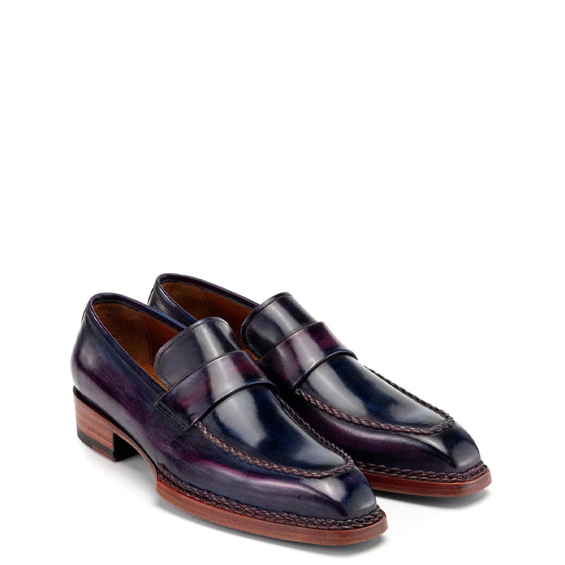 Classic Patina Penny Solid Leather Loafers