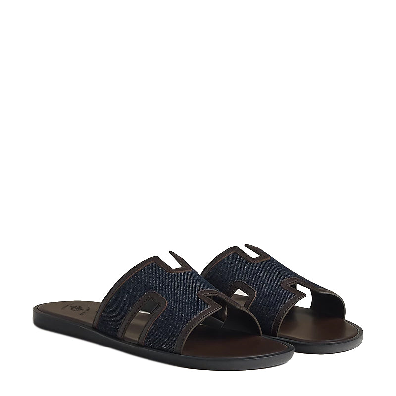 Haven Textured H Style Dual Slip-On in Canvas Blue and Grey