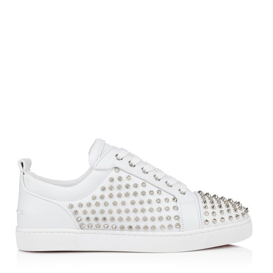 Men Casual Leather Lace-Up White Sneaker