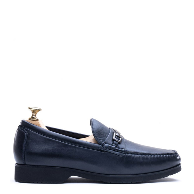 Penny Leather Slip-On Bit Loafer Black