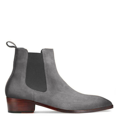 Suede Leather Chelsea Boots