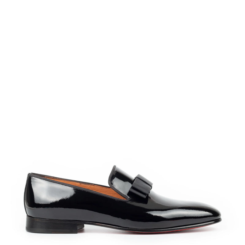 Pure Leather Patent Shiny Black Loafer