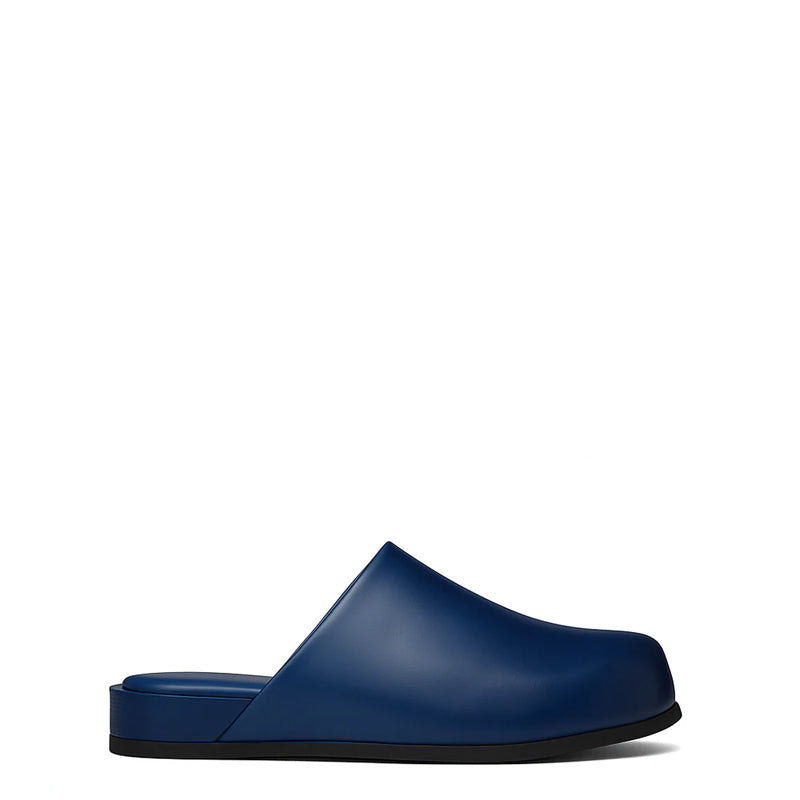 Burgundy Leather Men Mule