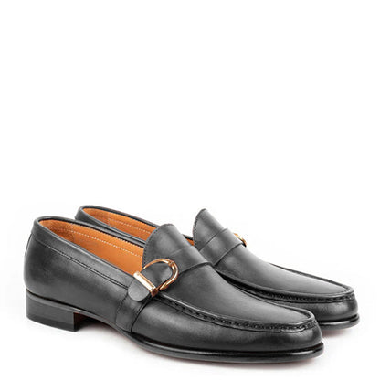 Enzo Blue Single Monk Strap Shoe