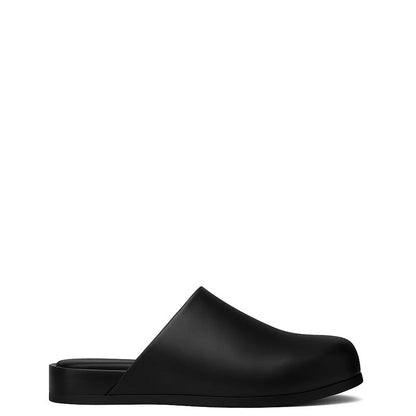 Brown Leather Men Mule