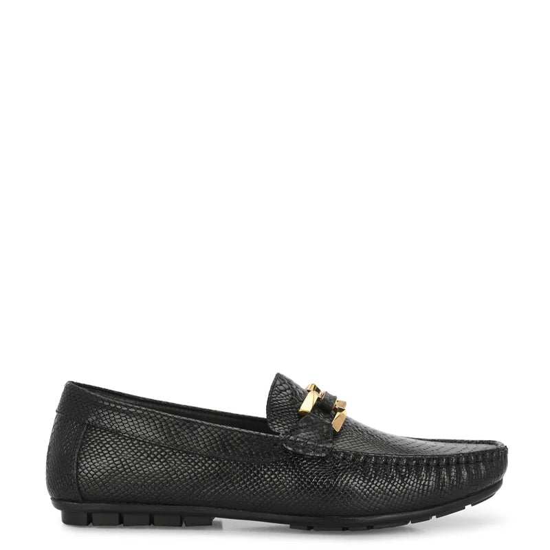 Premium Leather Buckled Brown Loafer For Men