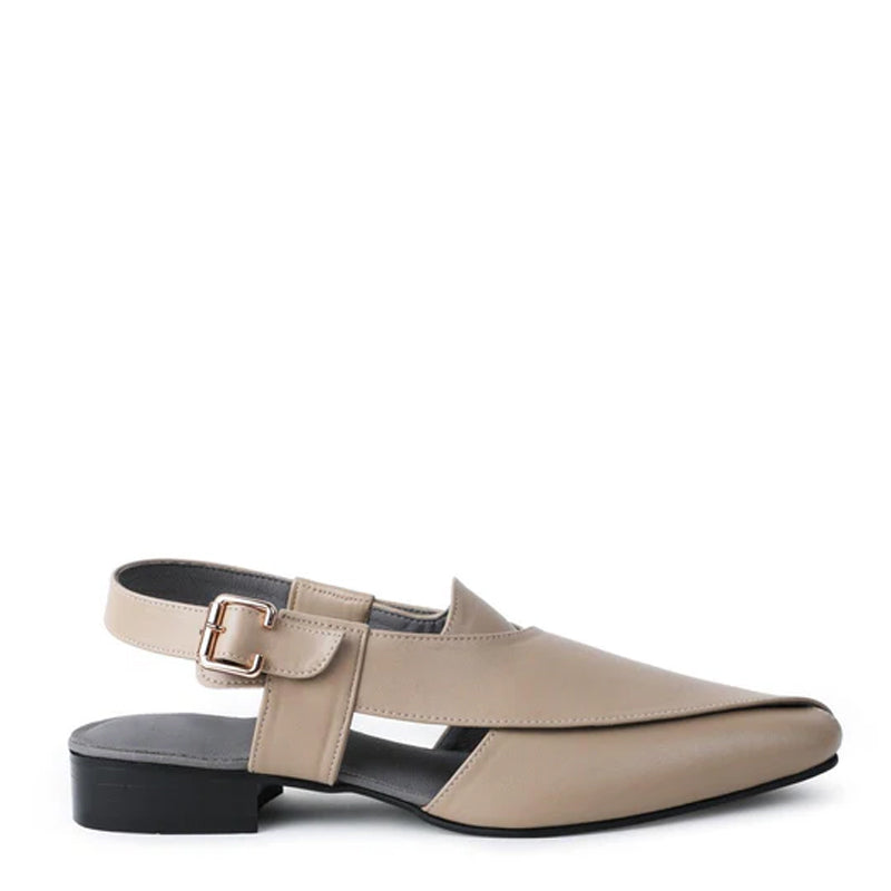 Premium Classic Leather Peshawari White Sandal