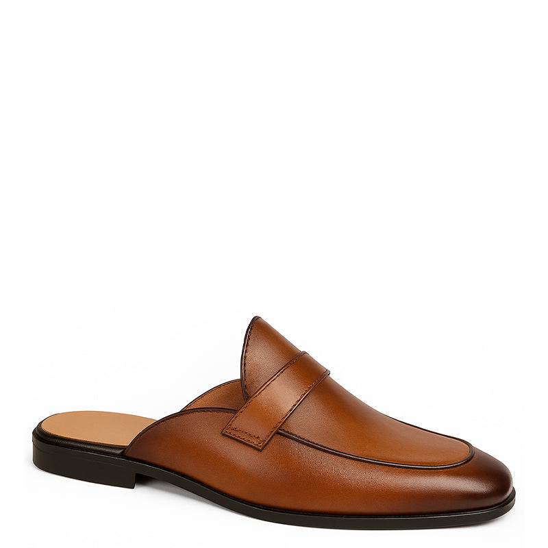 Single Strap Elegant Mule Blue