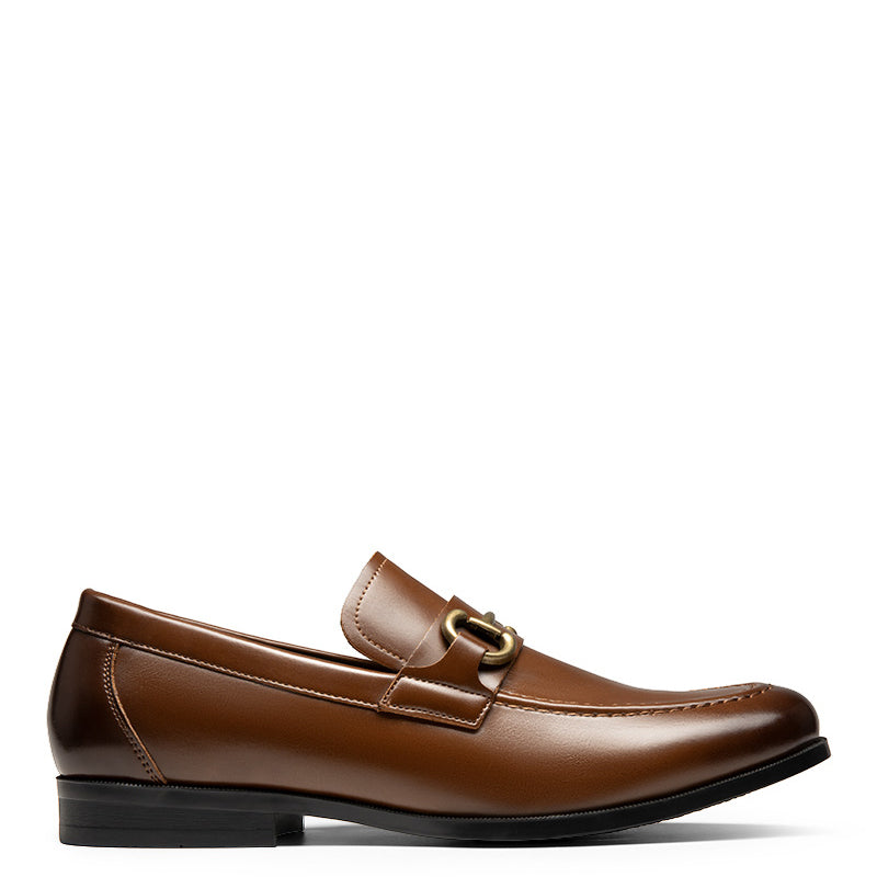 Metallic Slip-On Dress Loafer Brown
