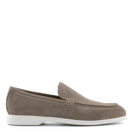 Premium Suede Leather Beige Loafer For Men