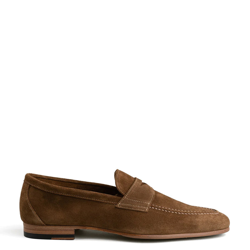 Unlined Penny Loafer Dark Brown