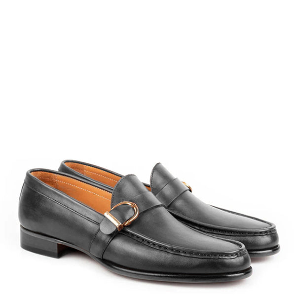 Enzo Burgundy Single Monk Strap Shoe