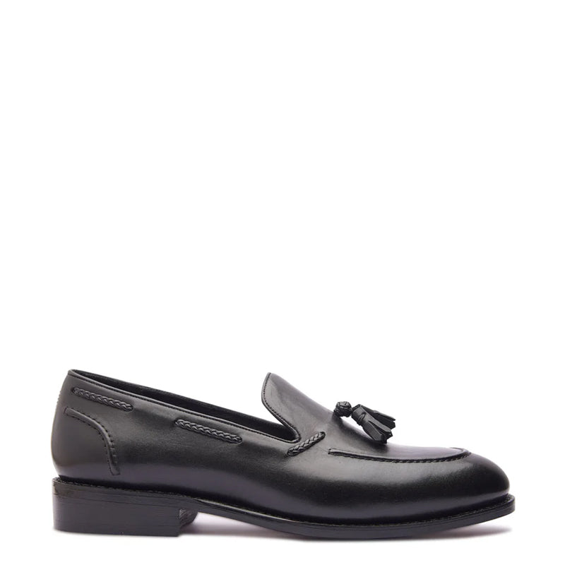 Premium Leather Slip-On Tassel Loafer Tan