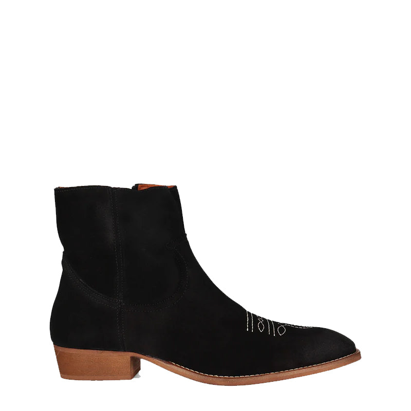 Luxury Design Stylish Suede Leather Side-Zipper Boot Brown