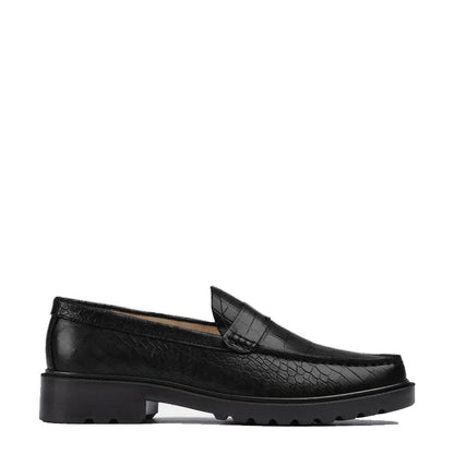 Men's Round Toe Croc Loafers