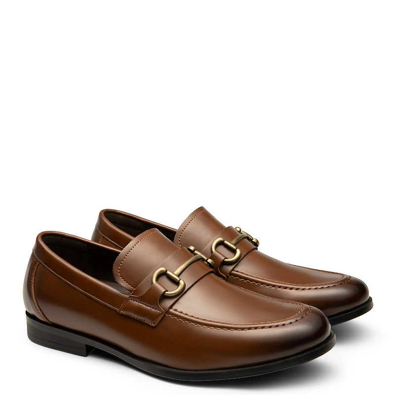 Metallic Slip-On Dress Loafer Black