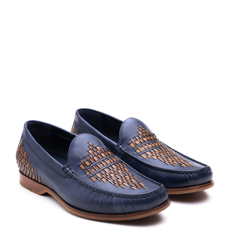 Men Slip-On Leather Tassel Loafer Brown