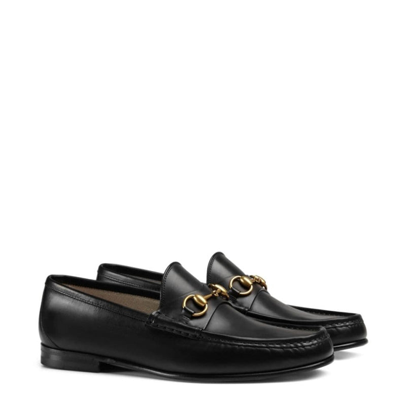 Men's Classic Leather Black Horsebit Loafer