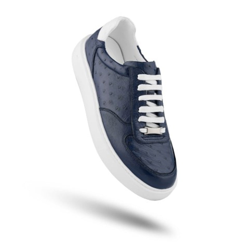 Premium Exotic Leather Blue Sneaker