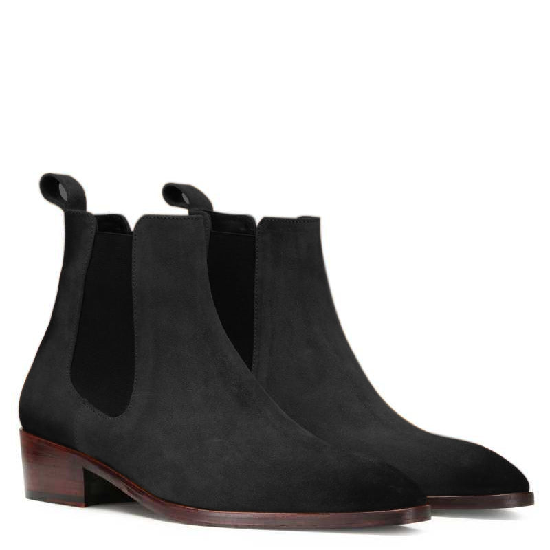 Suede Leather Chelsea Boots