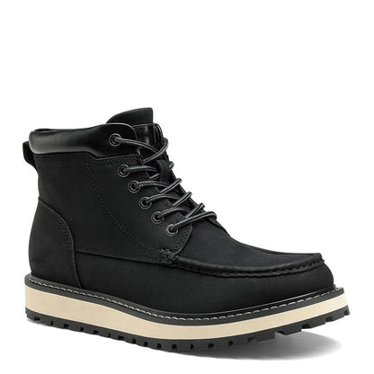 Men's Moc Toe Boot Fashion Comfort Casual Wedge Boot Tan