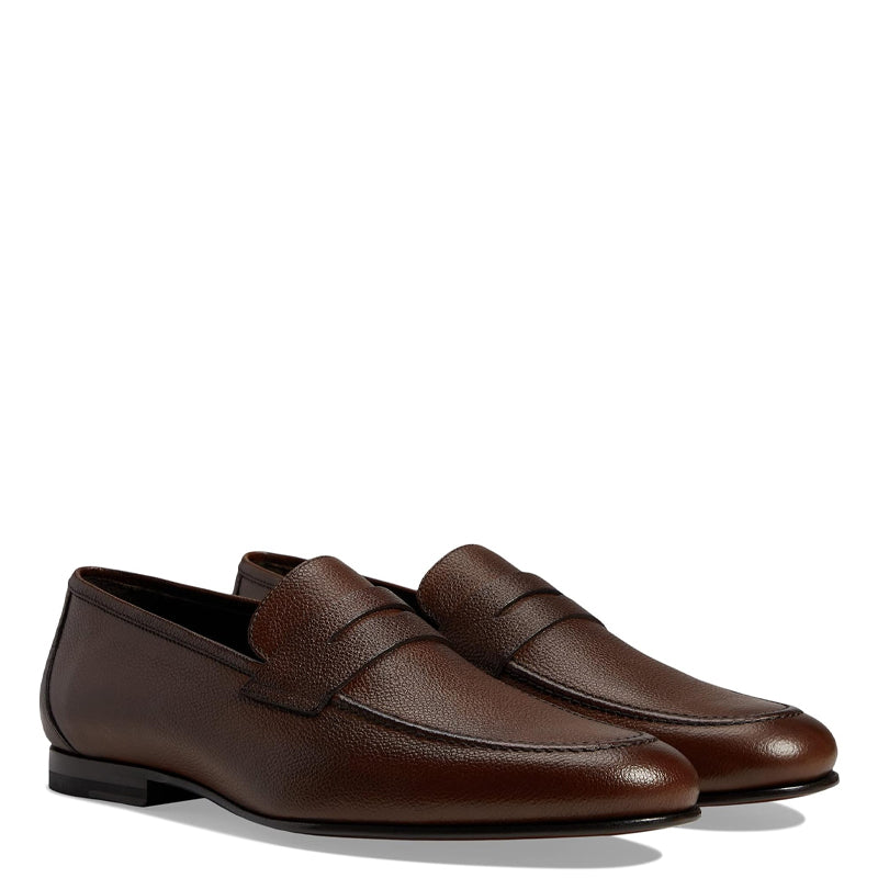 Premium Leather Penny Brown Loafer For Men