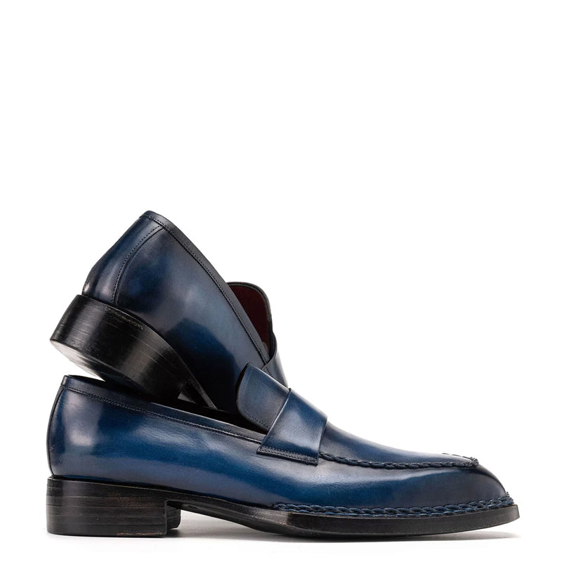 Classic Patina Penny Solid Leather Loafers