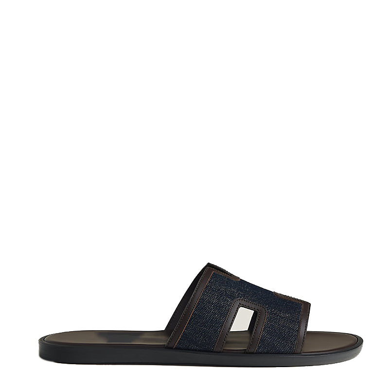 Haven Textured H Style Dual Slip-On in Canvas Blue and Beige