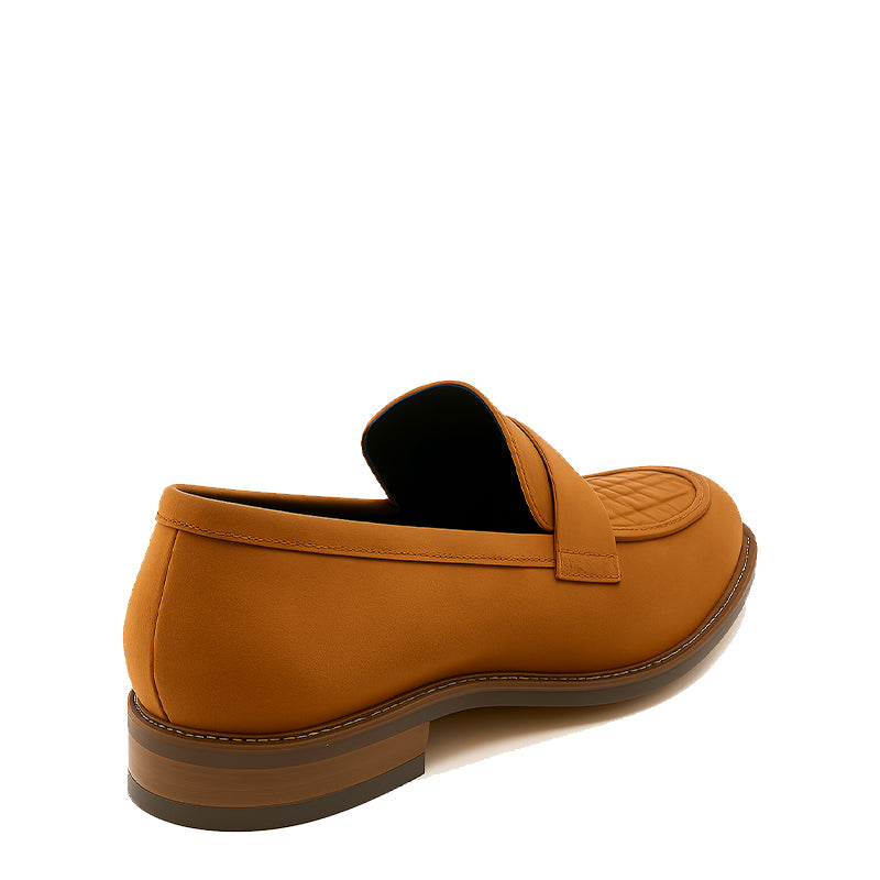 Suede Royale Leather Printed Blue Loafer