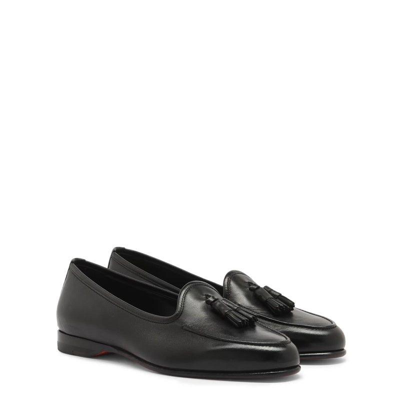 Andrea Tassel Leather Loafers For Women
