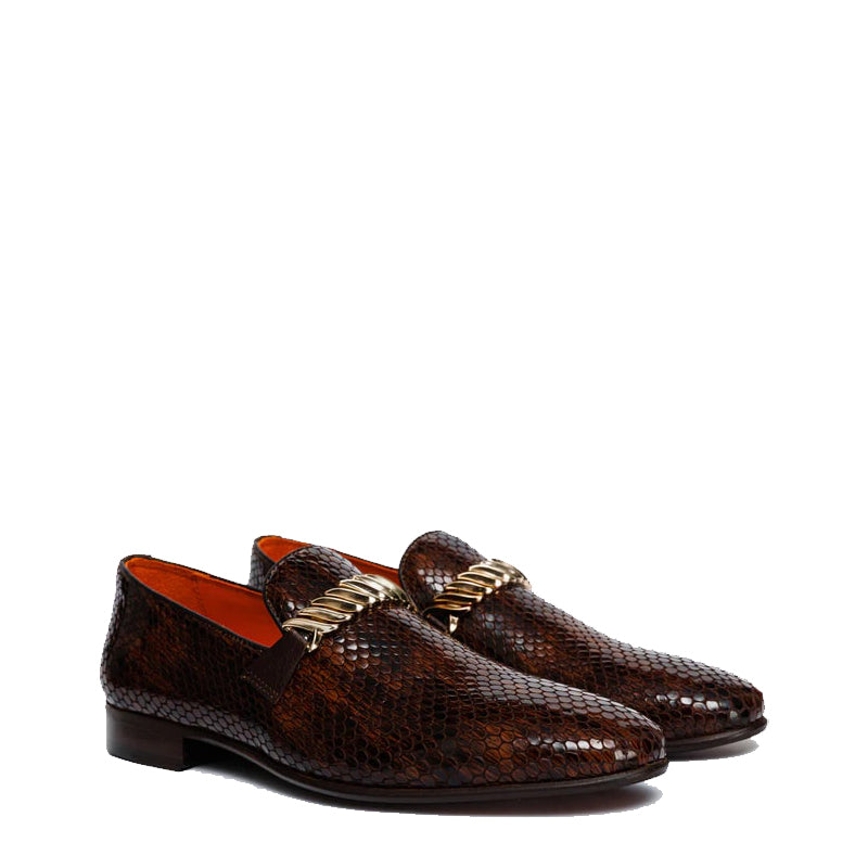 Brown Bit Dress Loafer Men Shoe