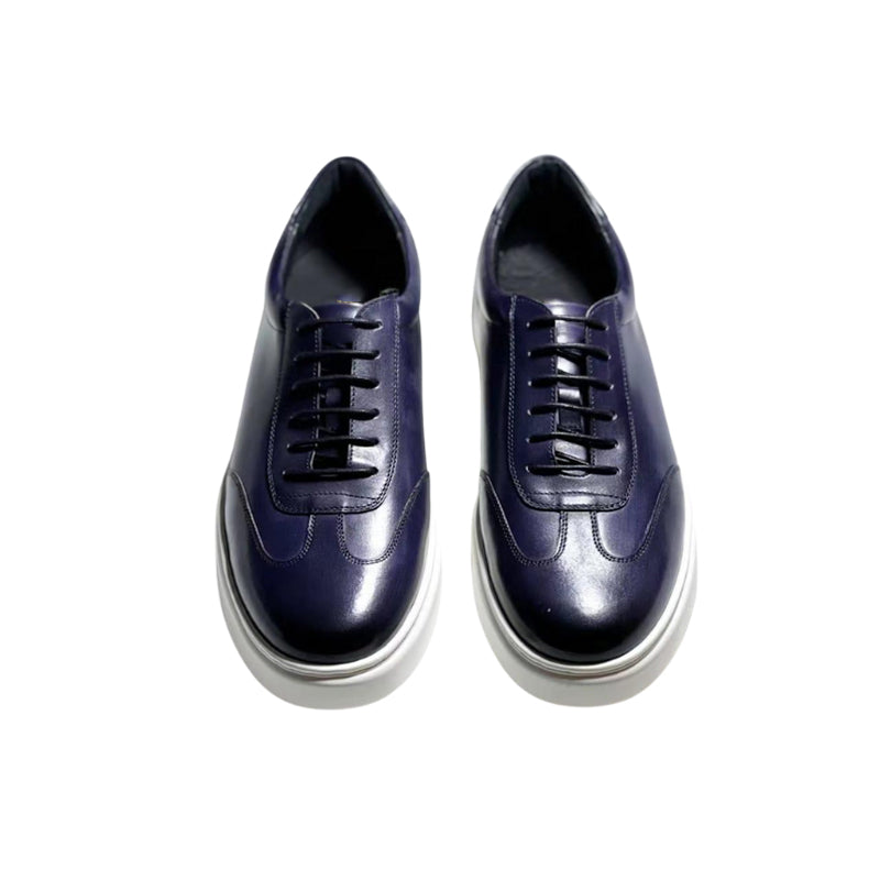 Men's Trendy Blue Lace-up Sneaker