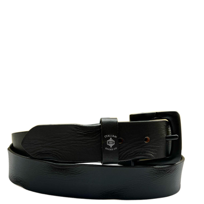 Resplendent Leather Belt Black